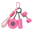 Fitness Keychain Set 4pcs (Pink)