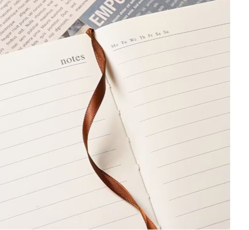 A5 PU Leather Notebook & Metal Pen Gift Set, Executive Journal | Includes Pen Refill, 21 x 14.5 cm Size, Weekly Lined Pages, Corporate Office Use, Gift Box Included
