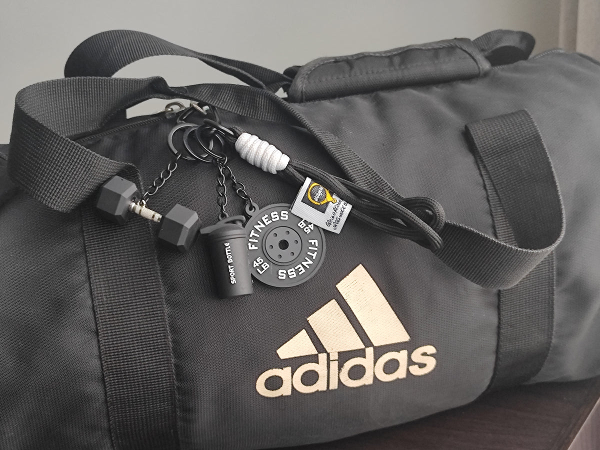 Fitness Keychain Set 4pcs (Black)