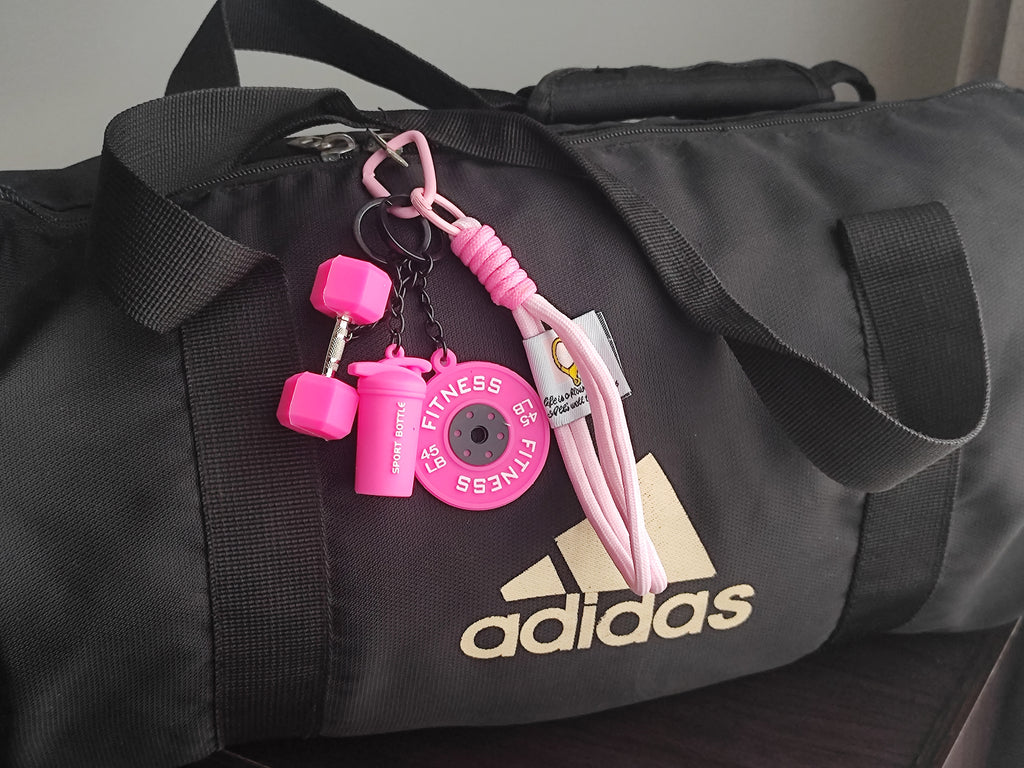 Fitness Keychain Set 4pcs (Pink)
